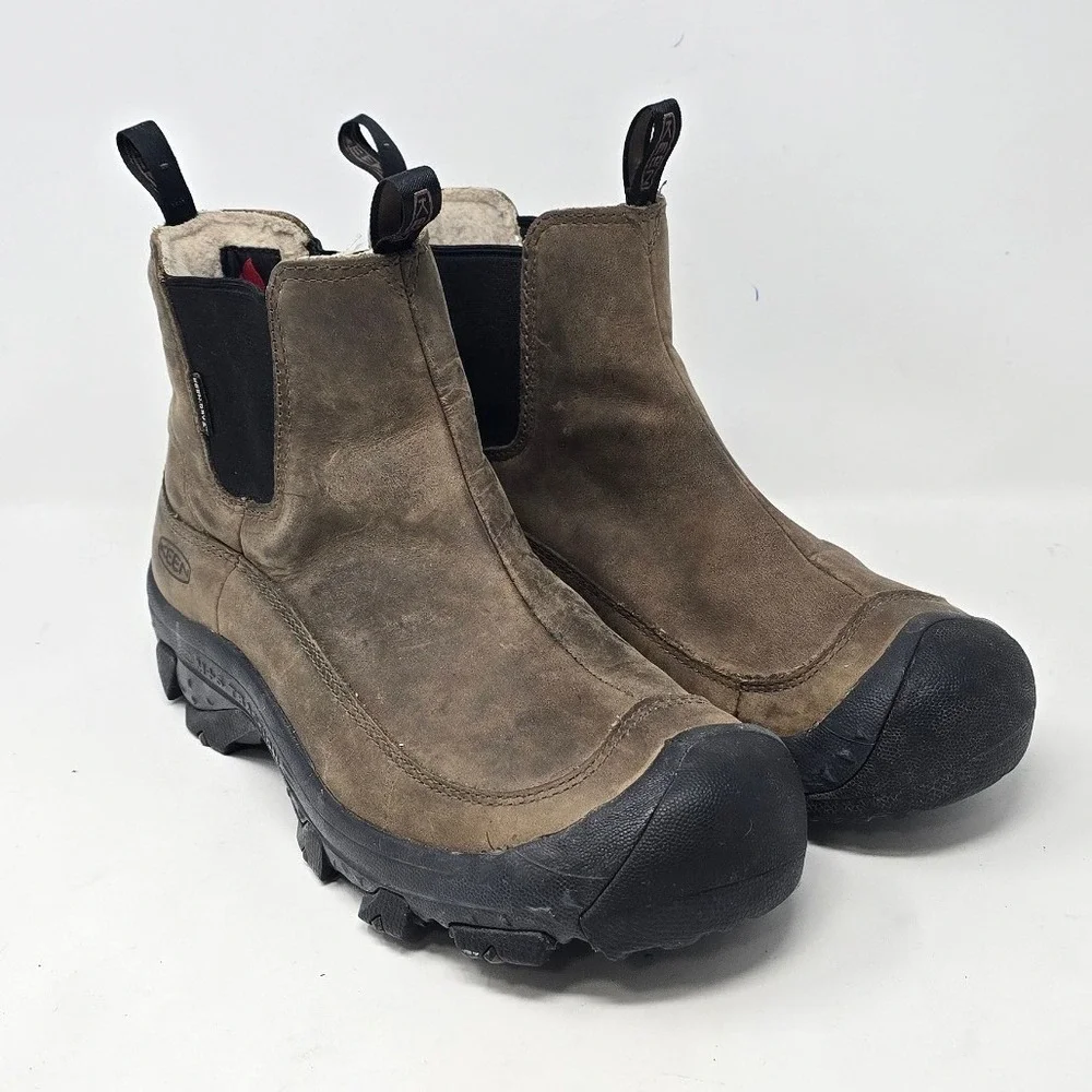 Keen men 8 slip-on Anchorage III waterproof boot outdoor rugged utility gorpcore